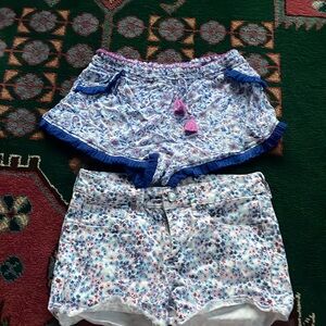 Flower shorts kids large